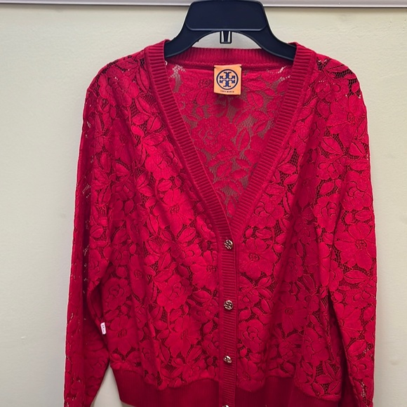 Elegant ! Eye catching New Cardigan Sz M by Tory Burch - Picture 1 of 5
